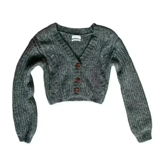 Urban Outfitters Lolli Cable Knot Cropped Cardigan - Picture 1 of 3